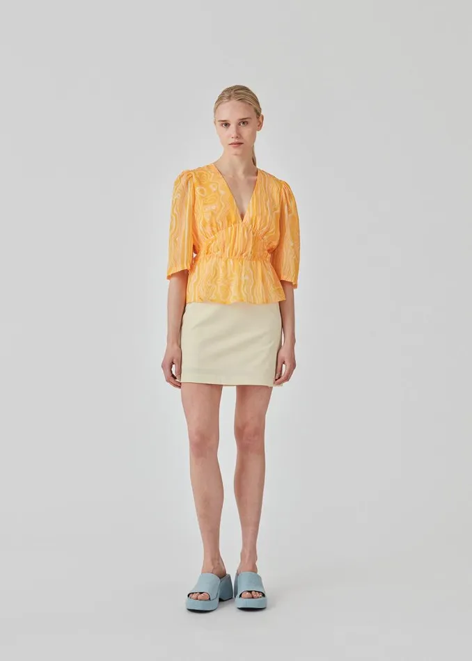 Women Modstrm Tops DonteMD Print Top Peachy Swirl Women Modstrm Tops DonteMD Print Top Peachy Swirl