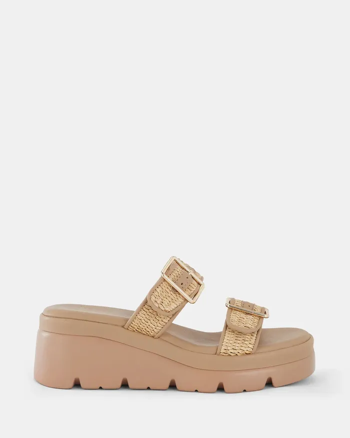 Women NOVO Shoes BINGO RAFFIA Wedges