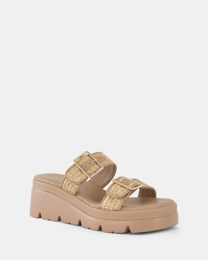 Women NOVO Shoes BINGO RAFFIA Wedges
