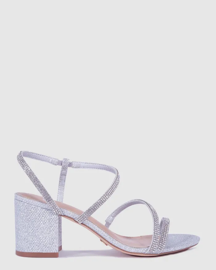 Women NOVO Shoes PRAISE SILVER Party