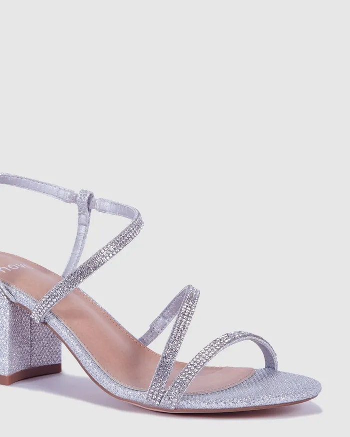 Women NOVO Shoes PRAISE SILVER Party