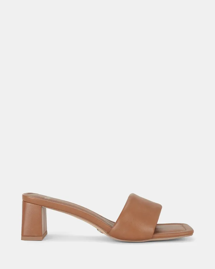Women NOVO Shoes UGENIA CARAMEL Open Toe Heels Party