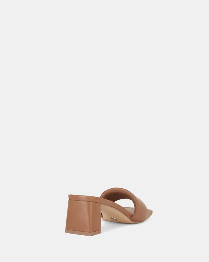 Women NOVO Shoes UGENIA CARAMEL Open Toe Heels Party