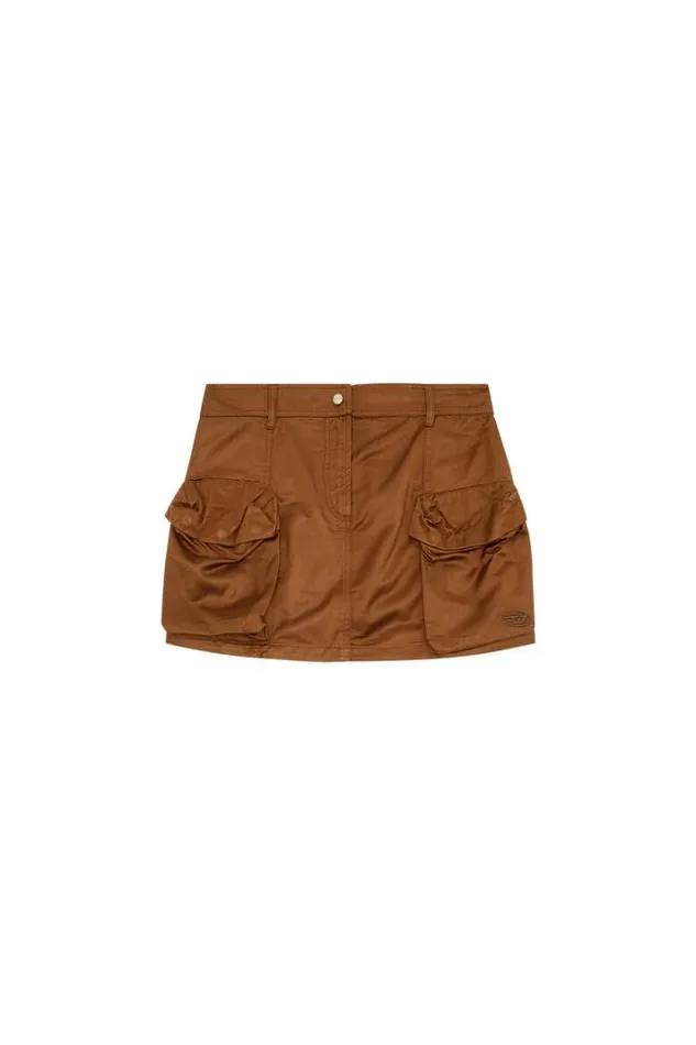 Women OLan Brown Diesel Skirts Women OLan Brown Diesel Skirts