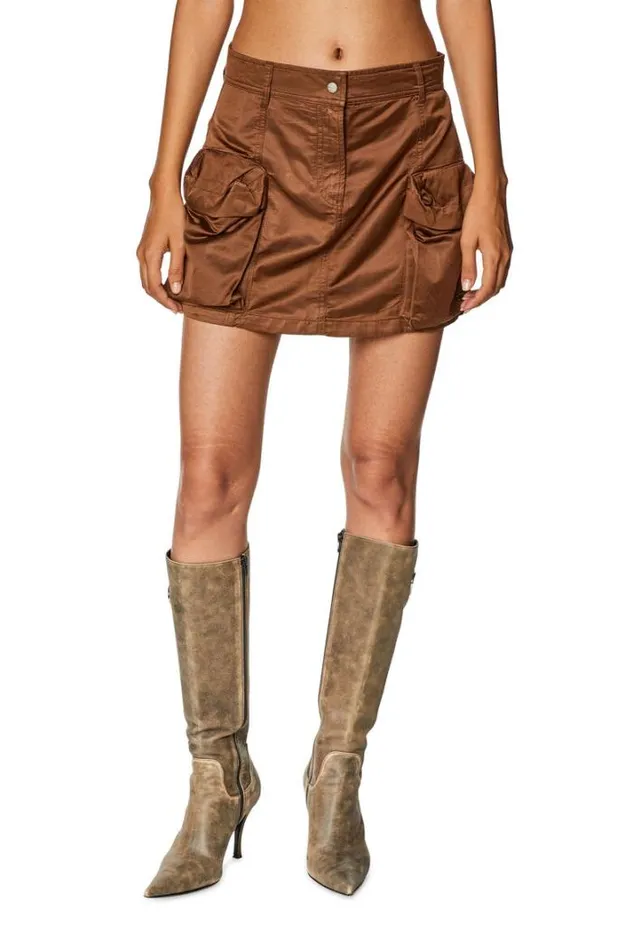 Women OLan Brown Diesel Skirts Women OLan Brown Diesel Skirts