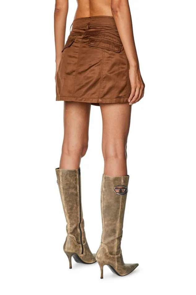 Women OLan Brown Diesel Skirts Women OLan Brown Diesel Skirts