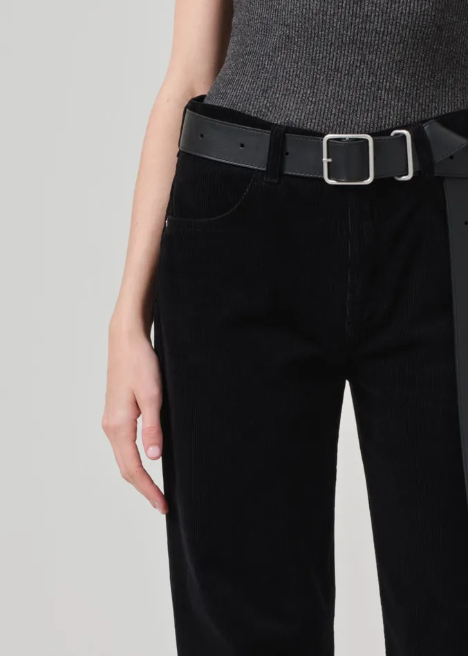 Women Pants Citizens Of Humanity Annina High Rise Wide Leg 30034 Corduroy In Black