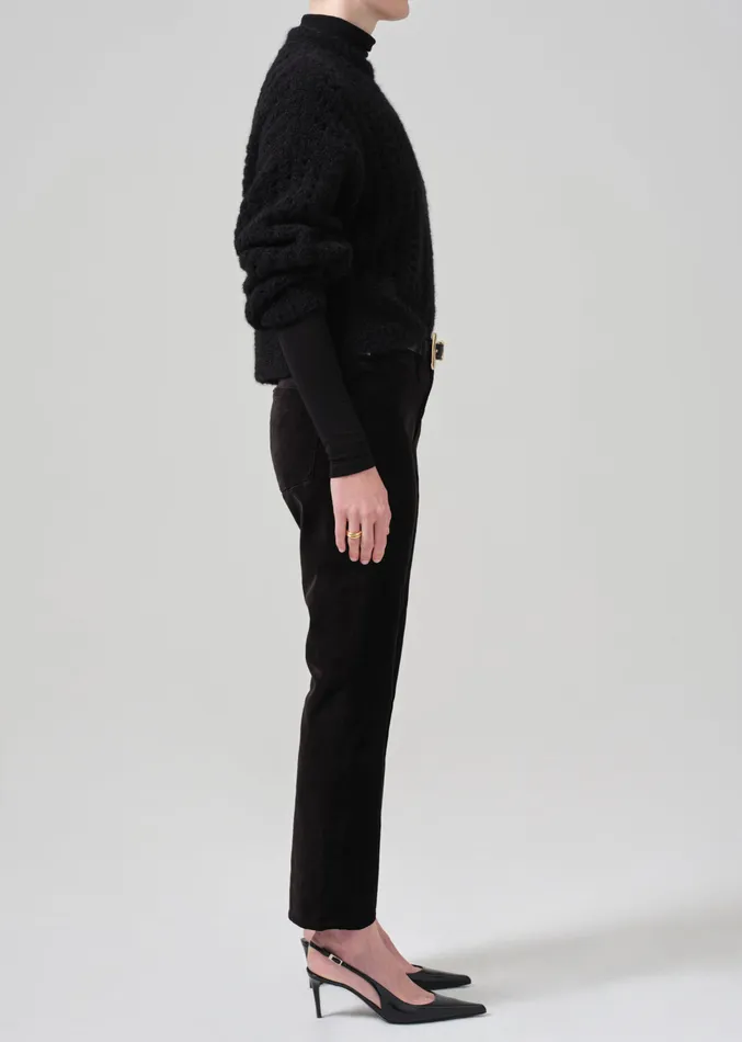 Women Pants Citizens Of Humanity Isola Cropped Trouser Velvet In Black