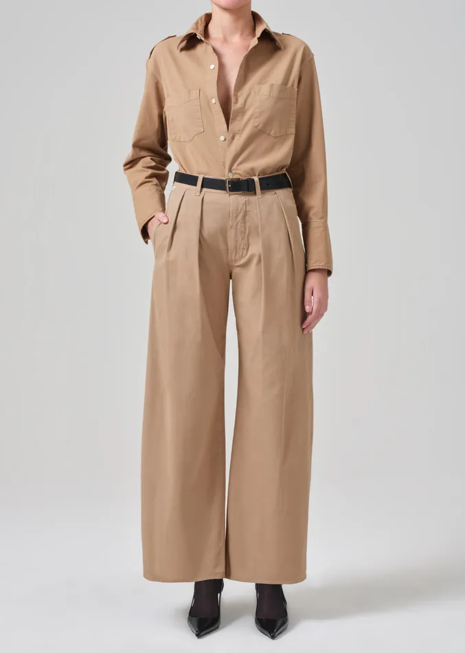 Women Pants Citizens Of Humanity Petra Pleated Trouser In Nano