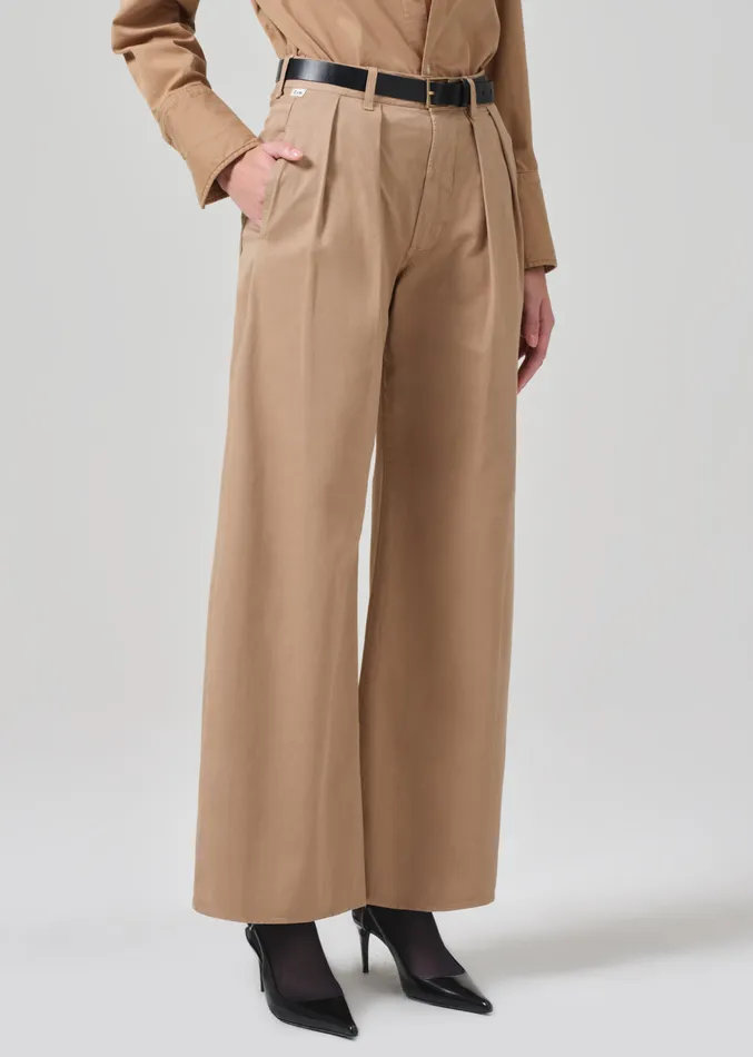 Women Pants Citizens Of Humanity Petra Pleated Trouser In Nano