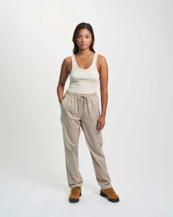 Women Pants Colorful Standard Organic Twill Pants Oyster Grey