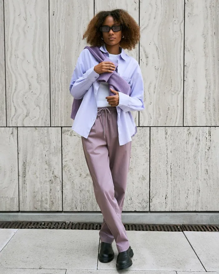 Women Pants Colorful Standard Organic Twill Pants Oyster Grey