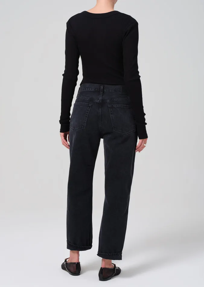 Women Petite Citizens Of Humanity Dahlia Bow Leg Baby Roll In Stonington