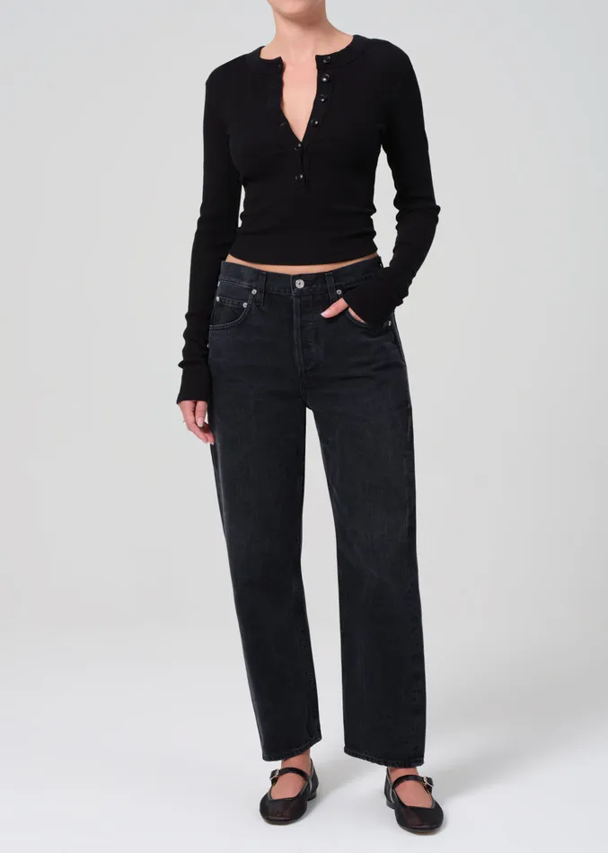 Women Petite Citizens Of Humanity Dahlia Bow Leg Baby Roll In Stonington