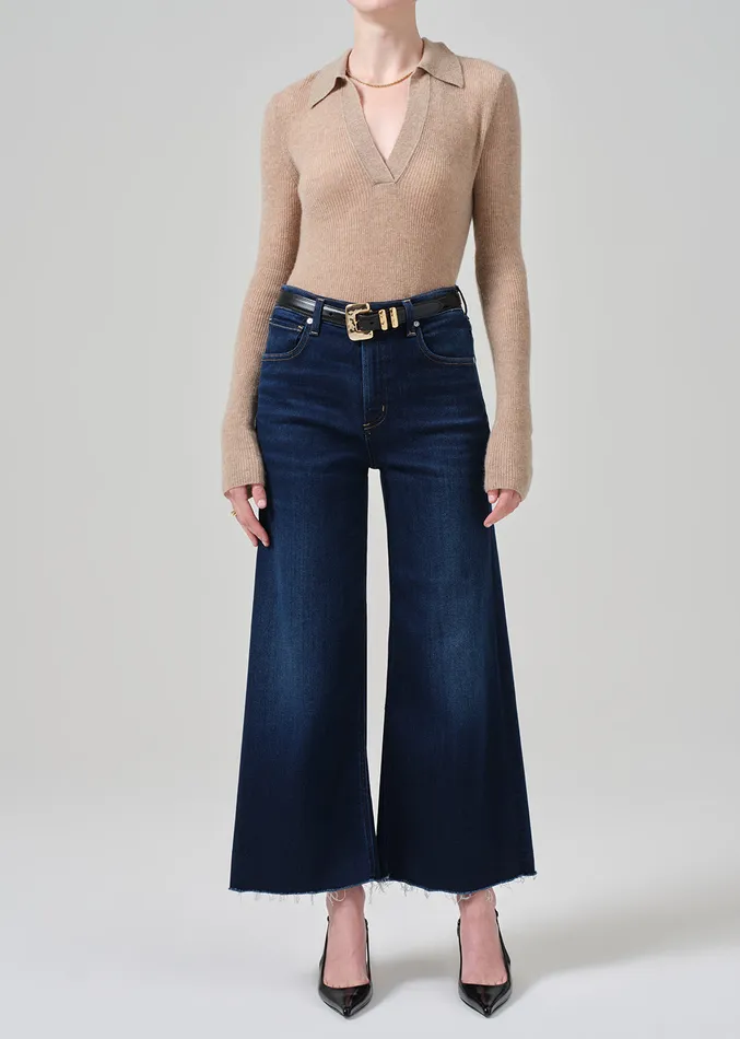 Women Petite Citizens Of Humanity Petite Lyra Wide Leg Crop In Lotus