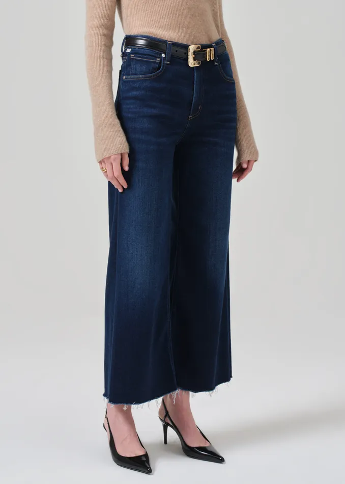 Women Petite Citizens Of Humanity Petite Lyra Wide Leg Crop In Lotus