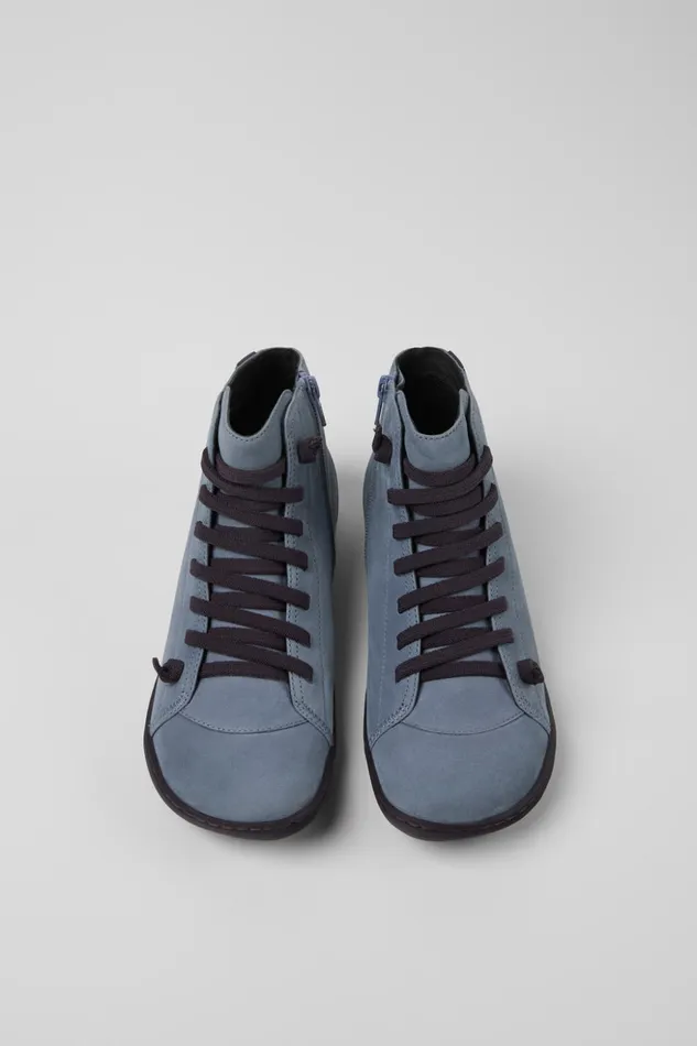 Women Peu Gray Nubuck Ankle Boots Camper Ankle Boots Women Peu Gray Nubuck Ankle Boots Camper Ankle Boots