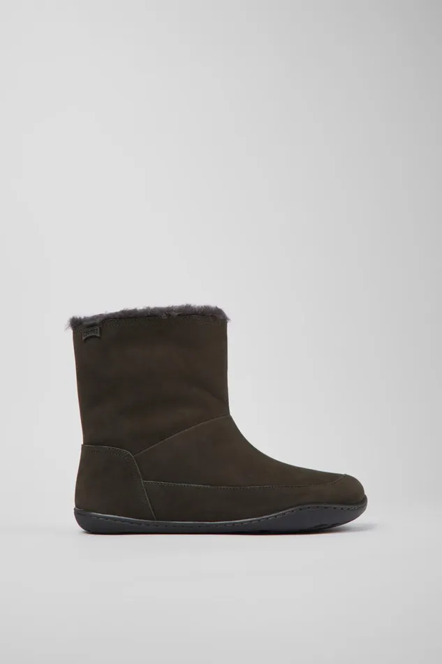 Women Peu Gray Nubuck Boots Camper Boots Women Peu Gray Nubuck Boots Camper Boots