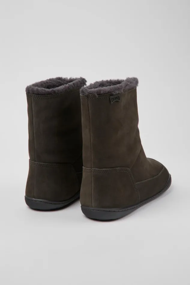 Women Peu Gray Nubuck Boots Camper Boots Women Peu Gray Nubuck Boots Camper Boots