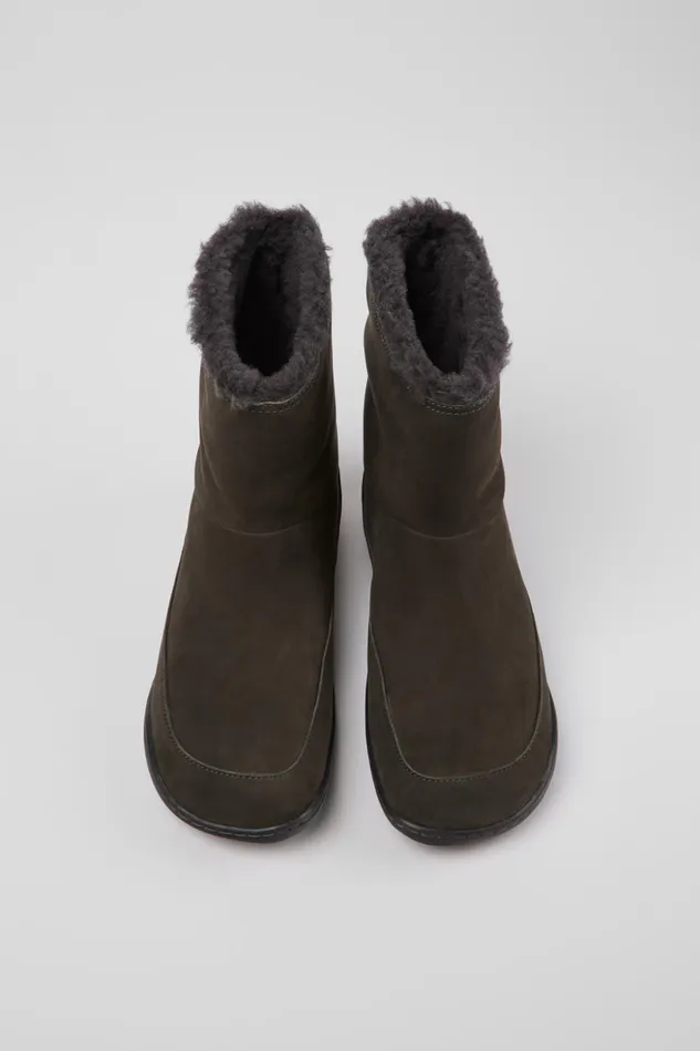 Women Peu Gray Nubuck Boots Camper Boots Women Peu Gray Nubuck Boots Camper Boots