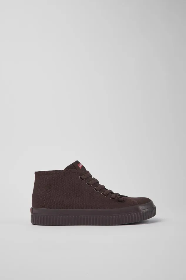 Women Peu Roda Burgundy Recycled Cotton Sneakers Camper Ankle Boots Women Peu Roda Burgundy Recycled Cotton Sneakers Camper Ankle Boots