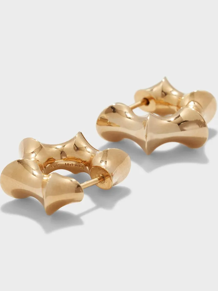 Women Phoenix 18kt GoldPlated Hoop Earrings Aeyde Earrings