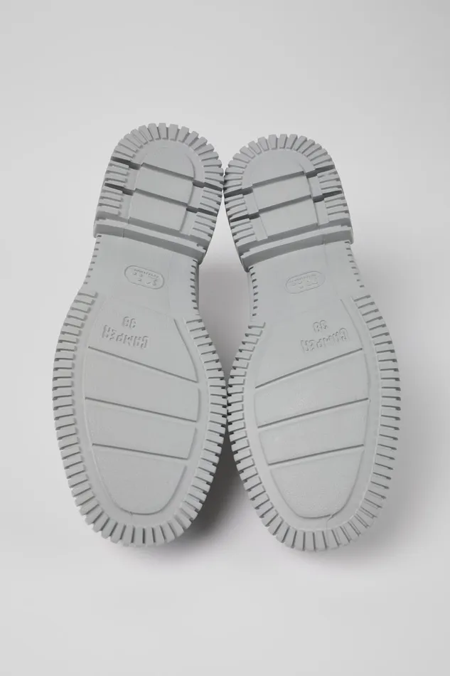 Women Pix Gray Leather Loafer Camper Formal Shoes Women Pix Gray Leather Loafer Camper Formal Shoes