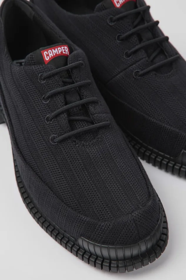 Women Pix TENCEL Black TENCEL Lyocell Shoes Camper Flat Shoes