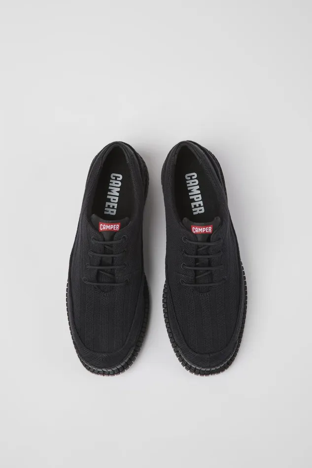 Women Pix TENCEL Black TENCEL Lyocell Shoes Camper Flat Shoes Women Pix TENCEL Black TENCEL Lyocell Shoes Camper Flat Shoes