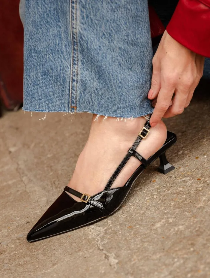 Women Pumps and Mary Janes Bobbies Reem Lacquered Black Women Pumps and Mary Janes Bobbies Reem Lacquered Black