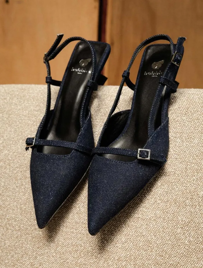 Women Pumps and Mary Janes Bobbies Reem Raw Denim Women Pumps and Mary Janes Bobbies Reem Raw Denim
