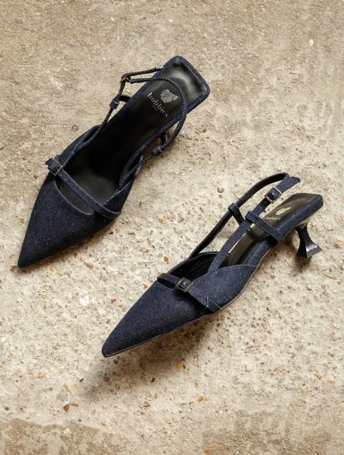 Women Pumps and Mary Janes Bobbies Reem Raw Denim Women Pumps and Mary Janes Bobbies Reem Raw Denim
