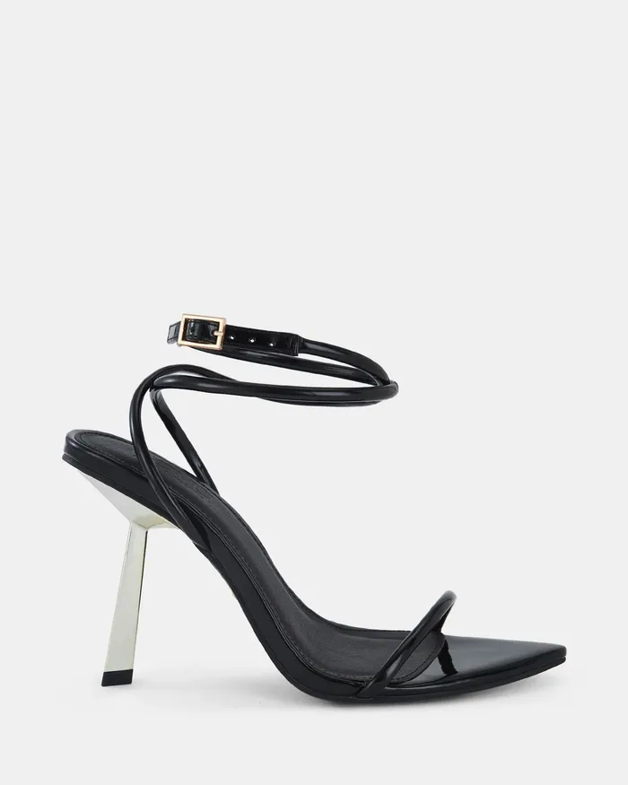 Women PURPOSE MT BLACK Closed Toe Heels Party NOVO Shoes