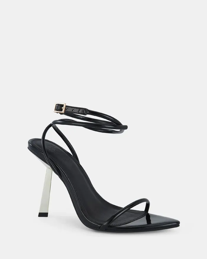 Women PURPOSE MT BLACK Closed Toe Heels Party NOVO Shoes