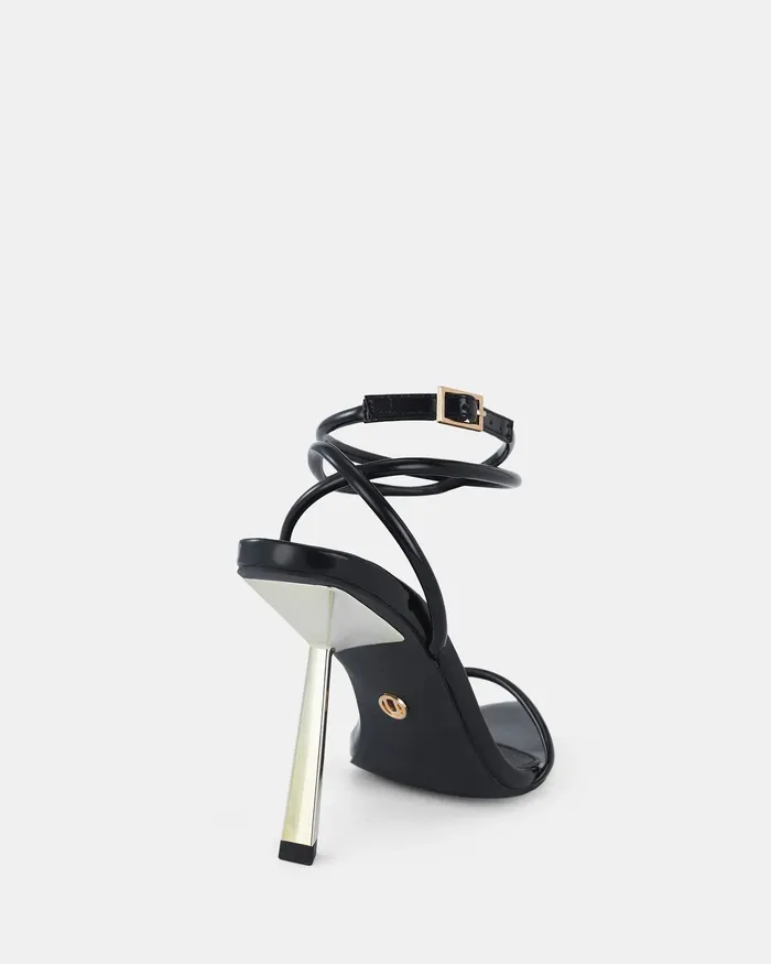 Women PURPOSE MT BLACK Closed Toe Heels Party NOVO Shoes