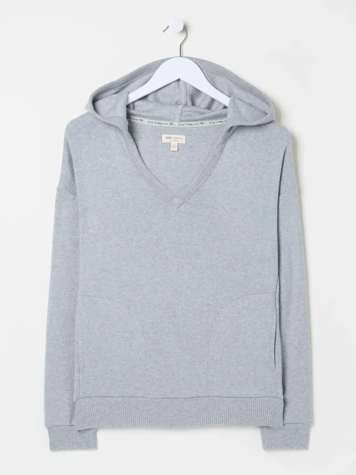 Women Pyjamas and Nightwear Fat Face Hannah Grey Lounge Top