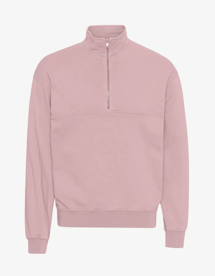 Women Quarter Zips Colorful Standard Organic Quarter Zip Faded Pink