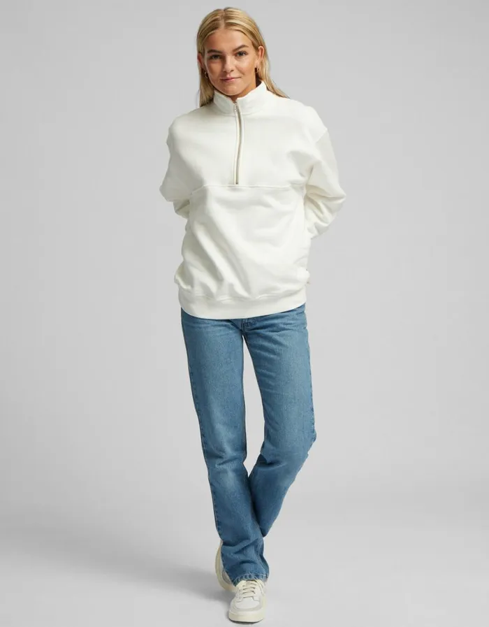 Women Quarter Zips Colorful Standard Organic Quarter Zip Faded Pink