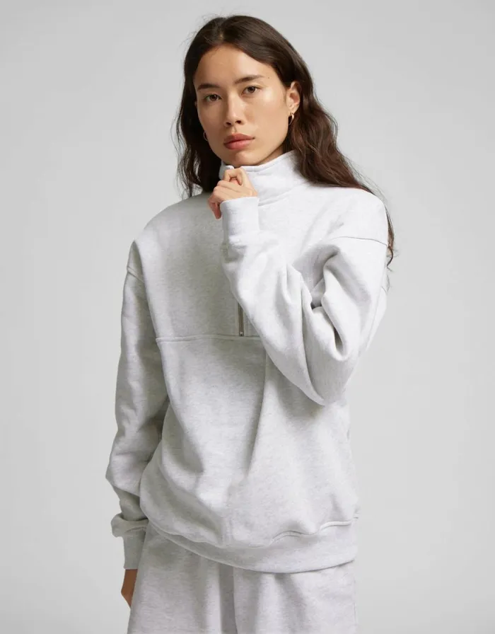 Women Quarter Zips Colorful Standard Organic Quarter Zip Soft Yellow