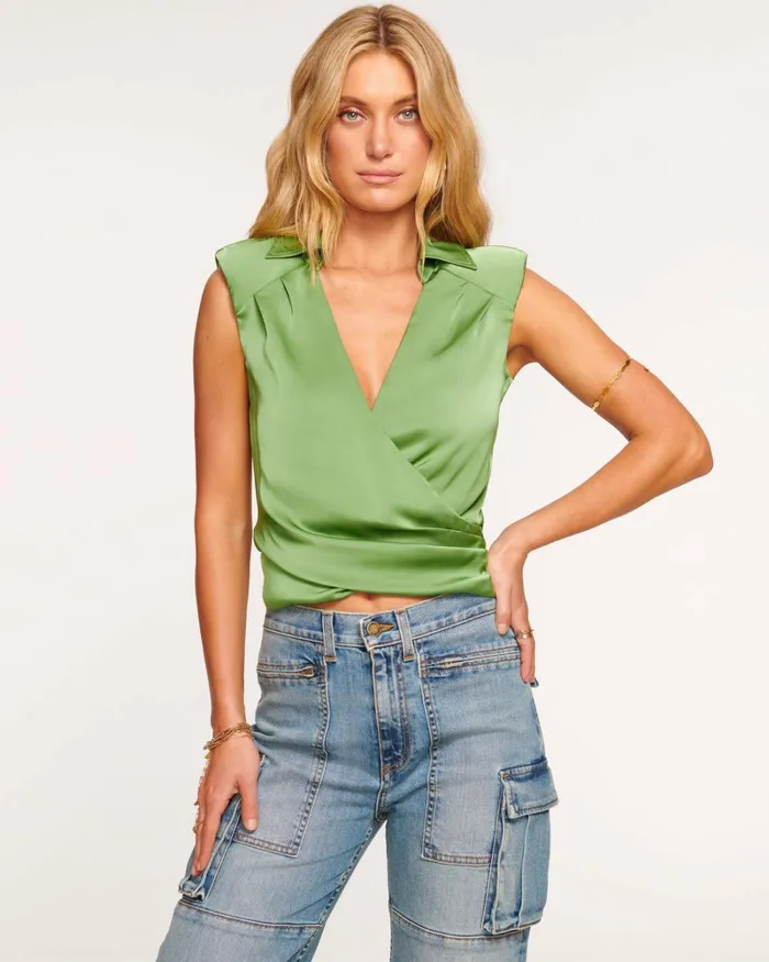 Women Reagan VNeck Tank Top Ivory Ramy Brook Tops Women Reagan VNeck Tank Top Ivory Ramy Brook Tops
