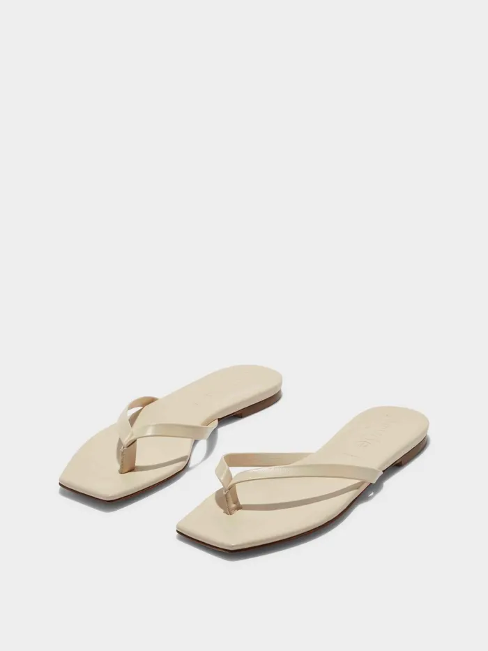 Women Renee Leather ToePost Sandals Aeyde Flat Sandals