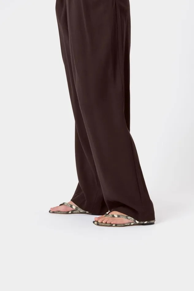 Women Renee Leather ToePost Sandals Aeyde Flat Sandals