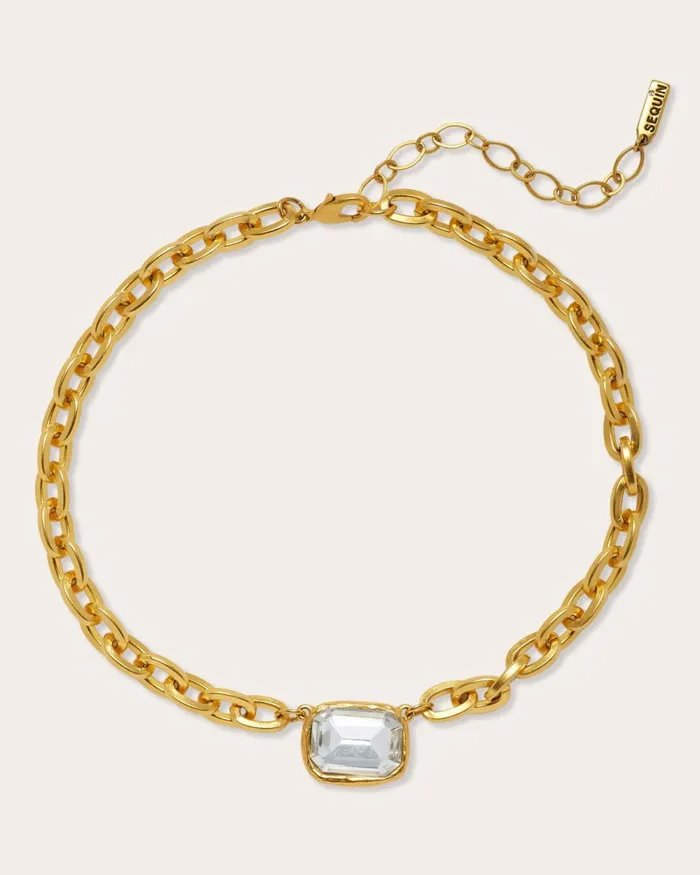Women Rhea Stone Necklace Gold Ramy Brook Jewelry