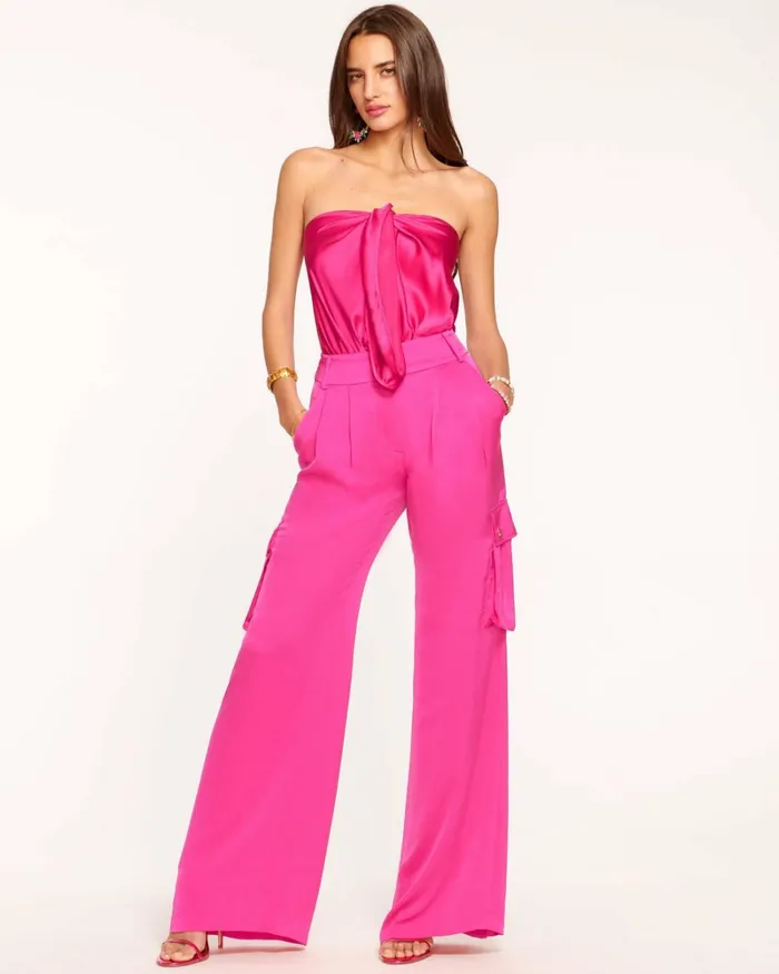 Women Rumer Wide Leg Cargo Pant True Blue Ramy Brook Pants Women Rumer Wide Leg Cargo Pant True Blue Ramy Brook Pants