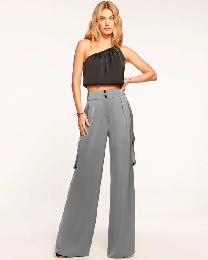Women Rumer Wide Leg Cargo Pant True Blue Ramy Brook Pants Women Rumer Wide Leg Cargo Pant True Blue Ramy Brook Pants
