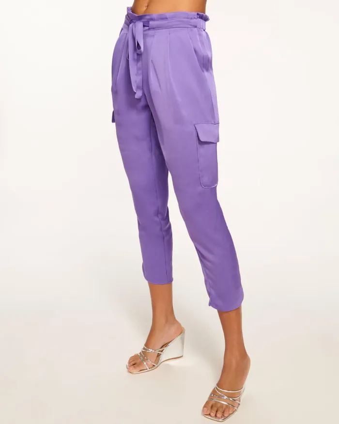 Women Satin Pocket Allyn Pant Spring Navy Ramy Brook Pants Women Satin Pocket Allyn Pant Spring Navy Ramy Brook Pants