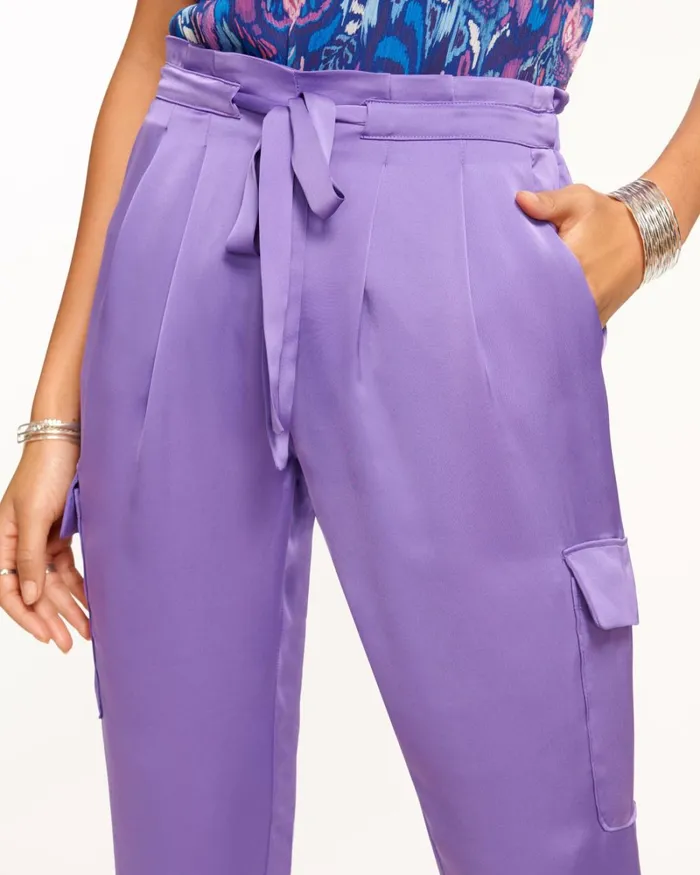 Women Satin Pocket Allyn Pant Spring Navy Ramy Brook Pants Women Satin Pocket Allyn Pant Spring Navy Ramy Brook Pants