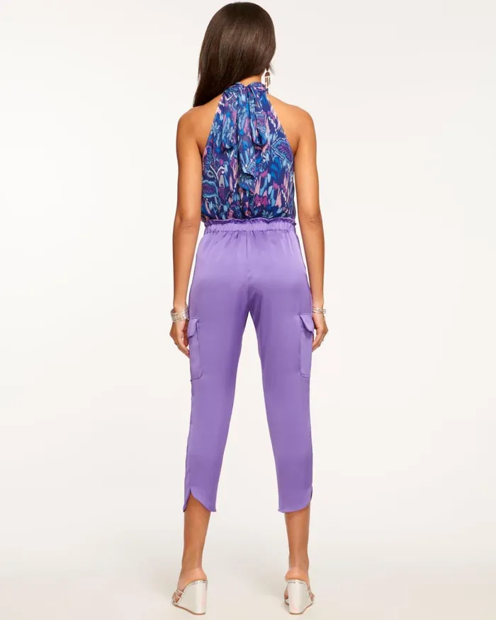 Women Satin Pocket Allyn Pant Spring Navy Ramy Brook Pants Women Satin Pocket Allyn Pant Spring Navy Ramy Brook Pants