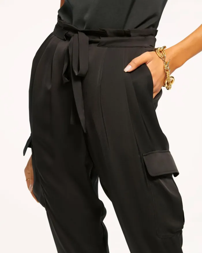 Women Satin Pocket Allyn Pant Spring Navy Ramy Brook Pants Women Satin Pocket Allyn Pant Spring Navy Ramy Brook Pants