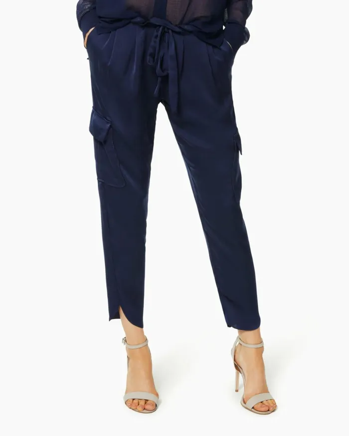 Women Satin Pocket Allyn Pant Spring Navy Ramy Brook Pants Women Satin Pocket Allyn Pant Spring Navy Ramy Brook Pants